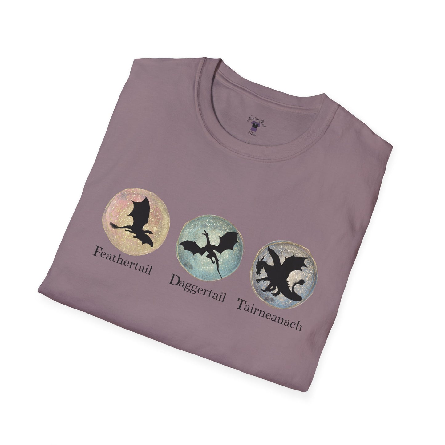 FDT Dragons Unisex Softstyle T-Shirt - Feathertail, Daggertail, Tairneanach Design