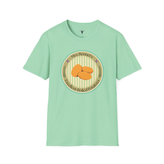 Mrs. Bennet's Excellent Boiled Potatoes Unisex Softstyle T-Shirt - Funny Shirt for Book Lovers