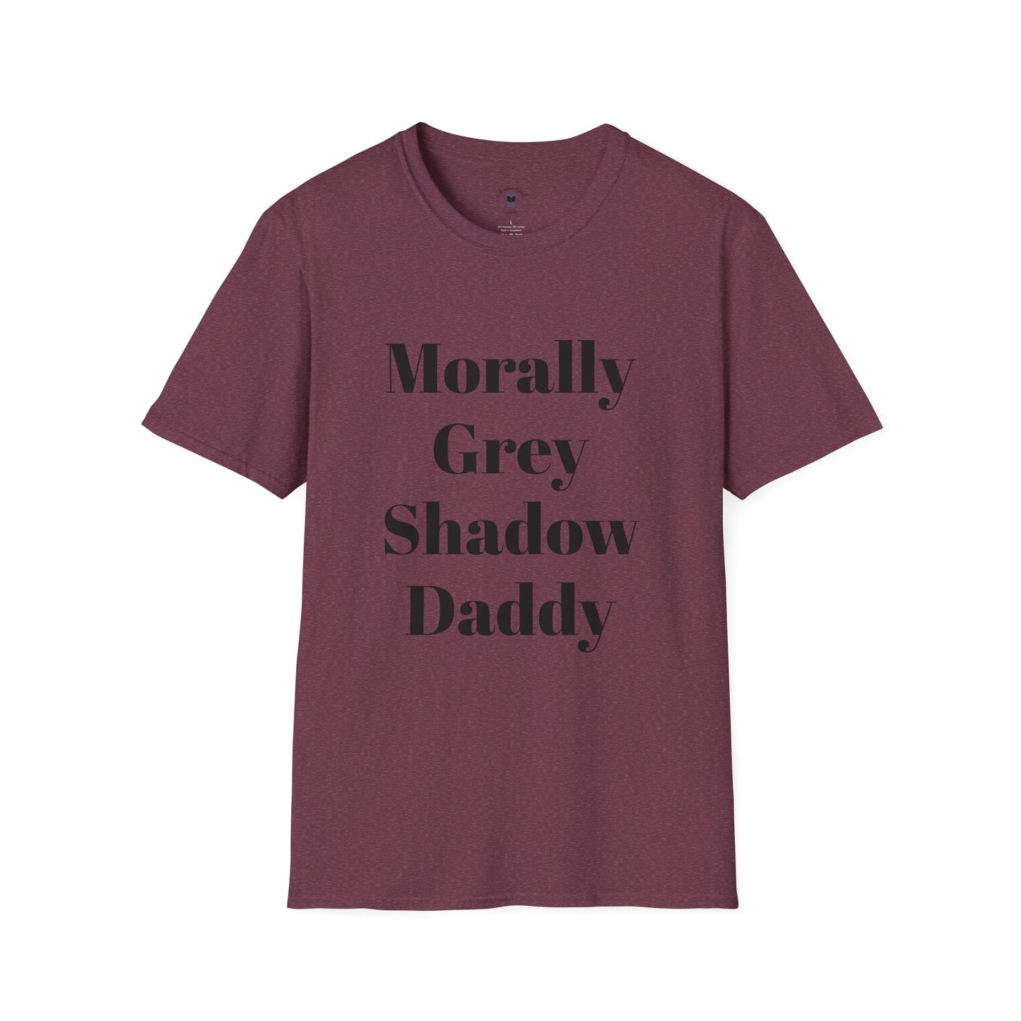 Morally Grey Unisex Softstyle T-Shirt - Bat Boy Apparel