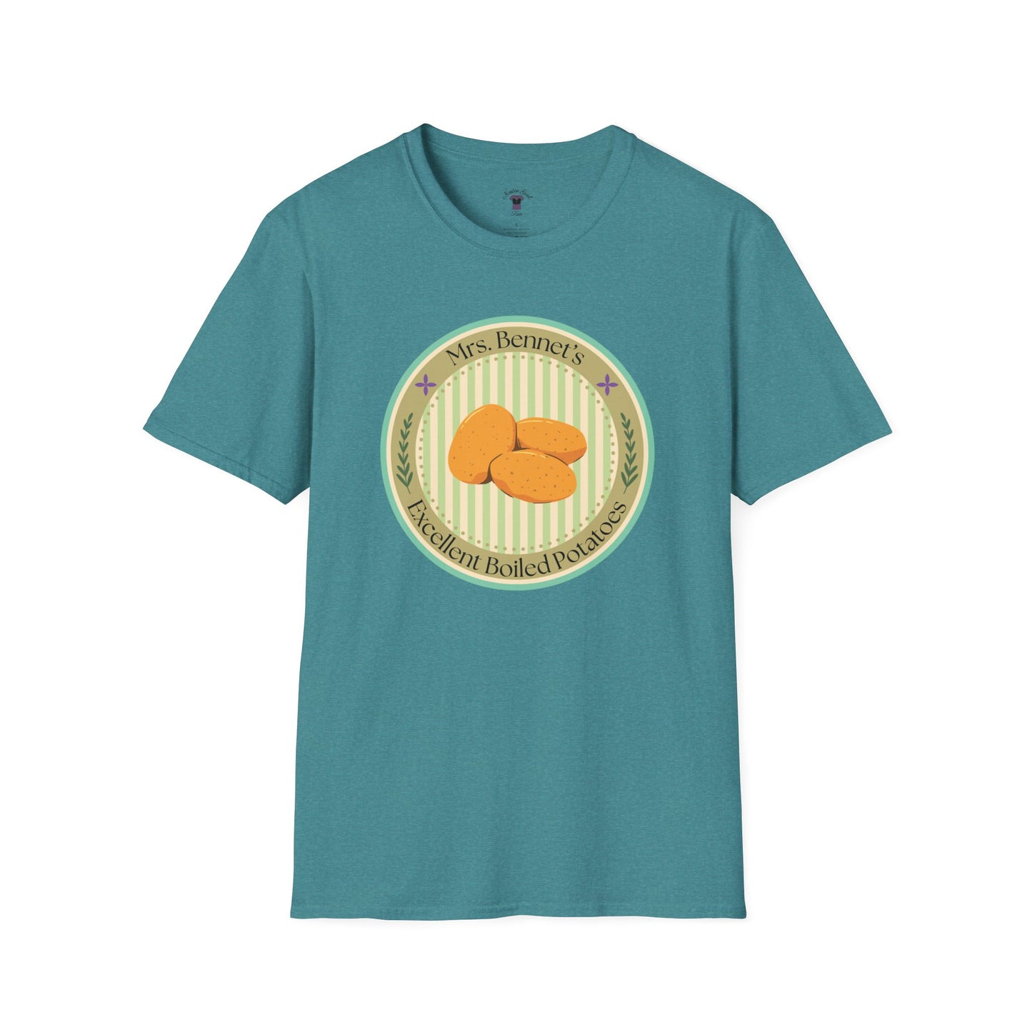 Mrs. Bennet's Excellent Boiled Potatoes Unisex Softstyle T-Shirt - Funny Shirt for Book Lovers