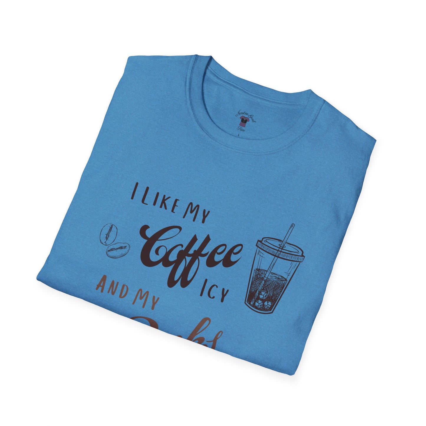 Funny Coffee and Books Unisex Softstyle T-Shirt