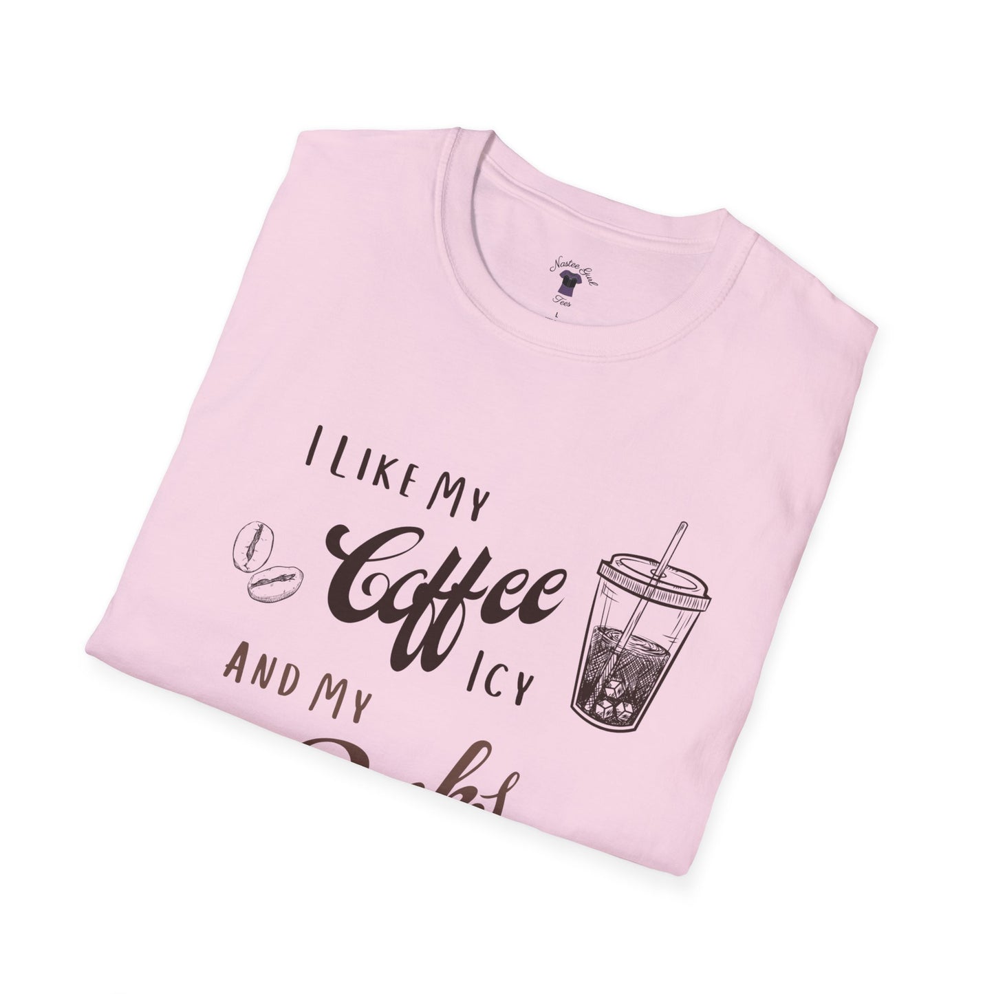 Funny Coffee and Books Unisex Softstyle T-Shirt