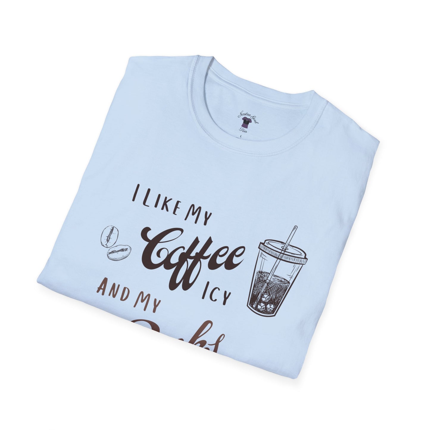 Funny Coffee and Books Unisex Softstyle T-Shirt