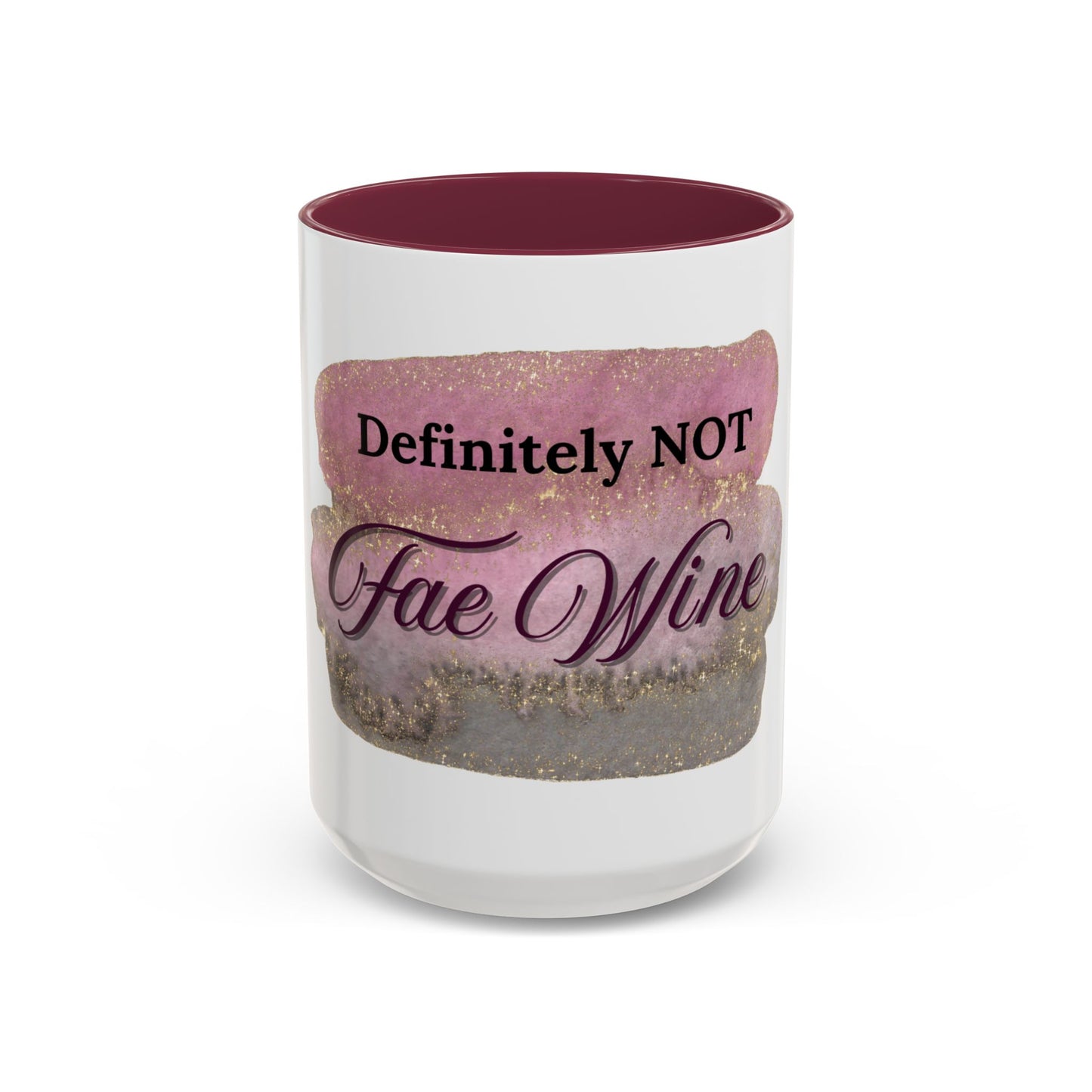 Colorful 'Definitely NOT Fae Wine' Mug - Fun Drinkware for Fantasy Lovers