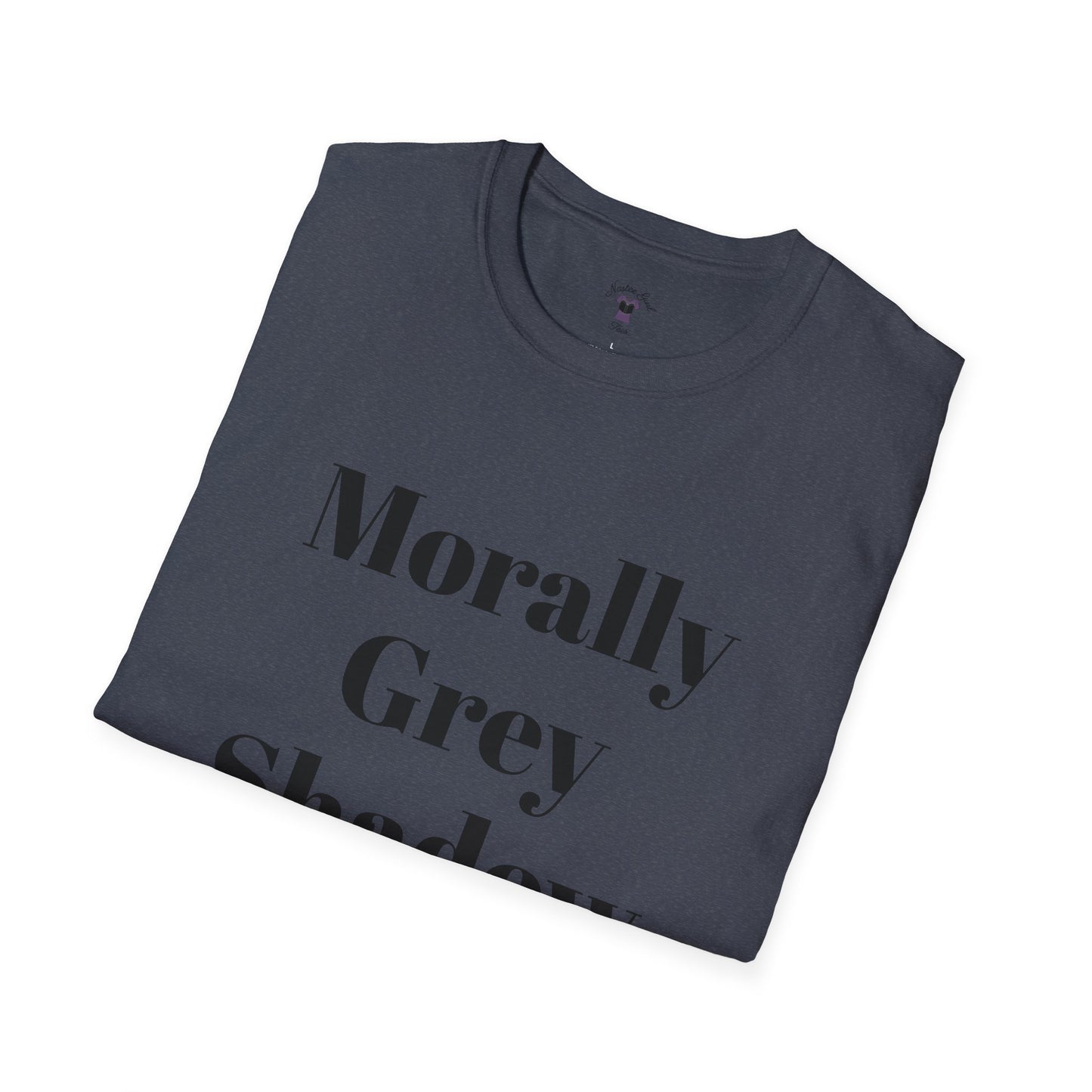 Morally Grey Unisex Softstyle T-Shirt - Bat Boy Apparel