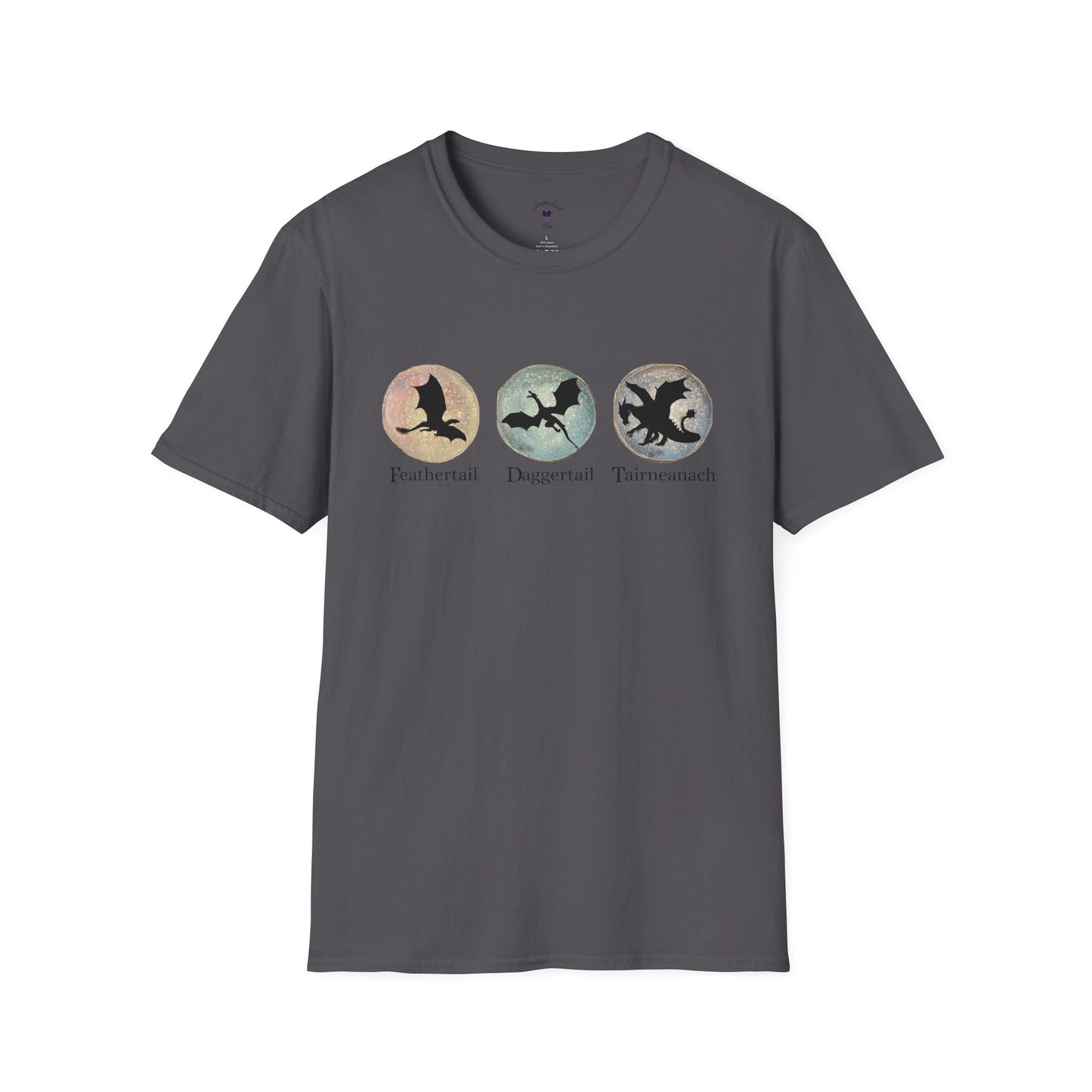 FDT Dragons Unisex Softstyle T-Shirt - Feathertail, Daggertail, Tairneanach Design