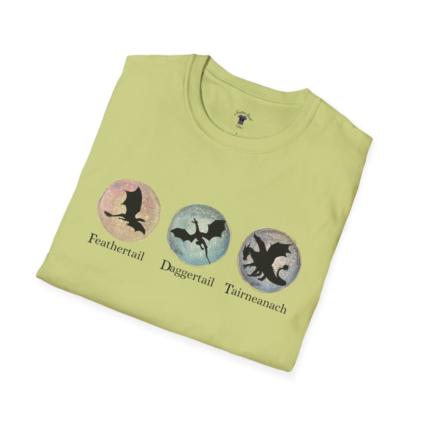 FDT Dragons Unisex Softstyle T-Shirt - Feathertail, Daggertail, Tairneanach Design