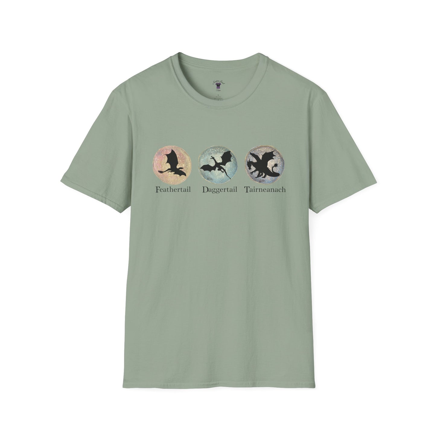 FDT Dragons Unisex Softstyle T-Shirt - Feathertail, Daggertail, Tairneanach Design