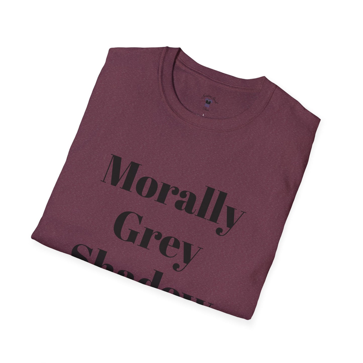 Morally Grey Unisex Softstyle T-Shirt - Bat Boy Apparel