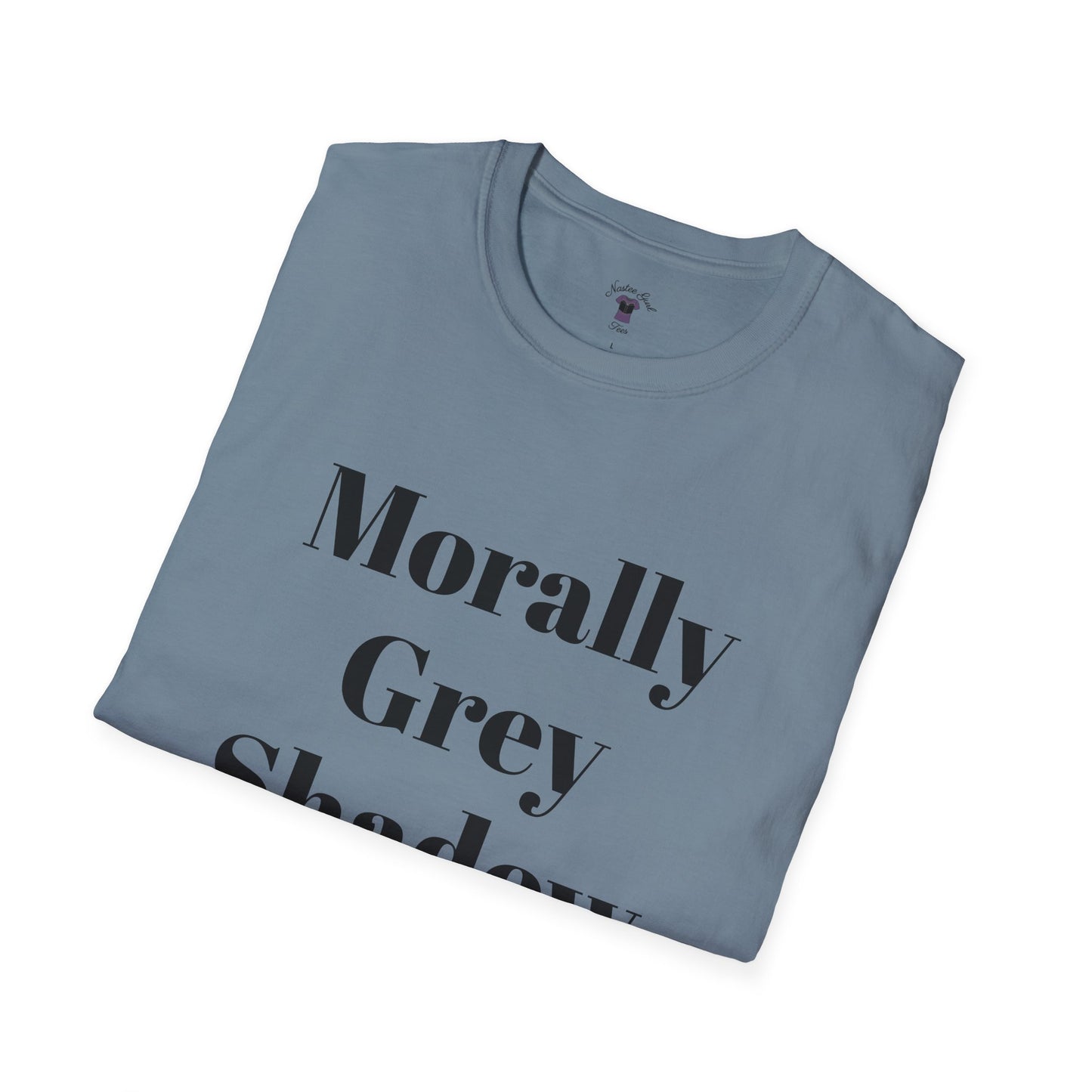 Morally Grey Unisex Softstyle T-Shirt - Bat Boy Apparel