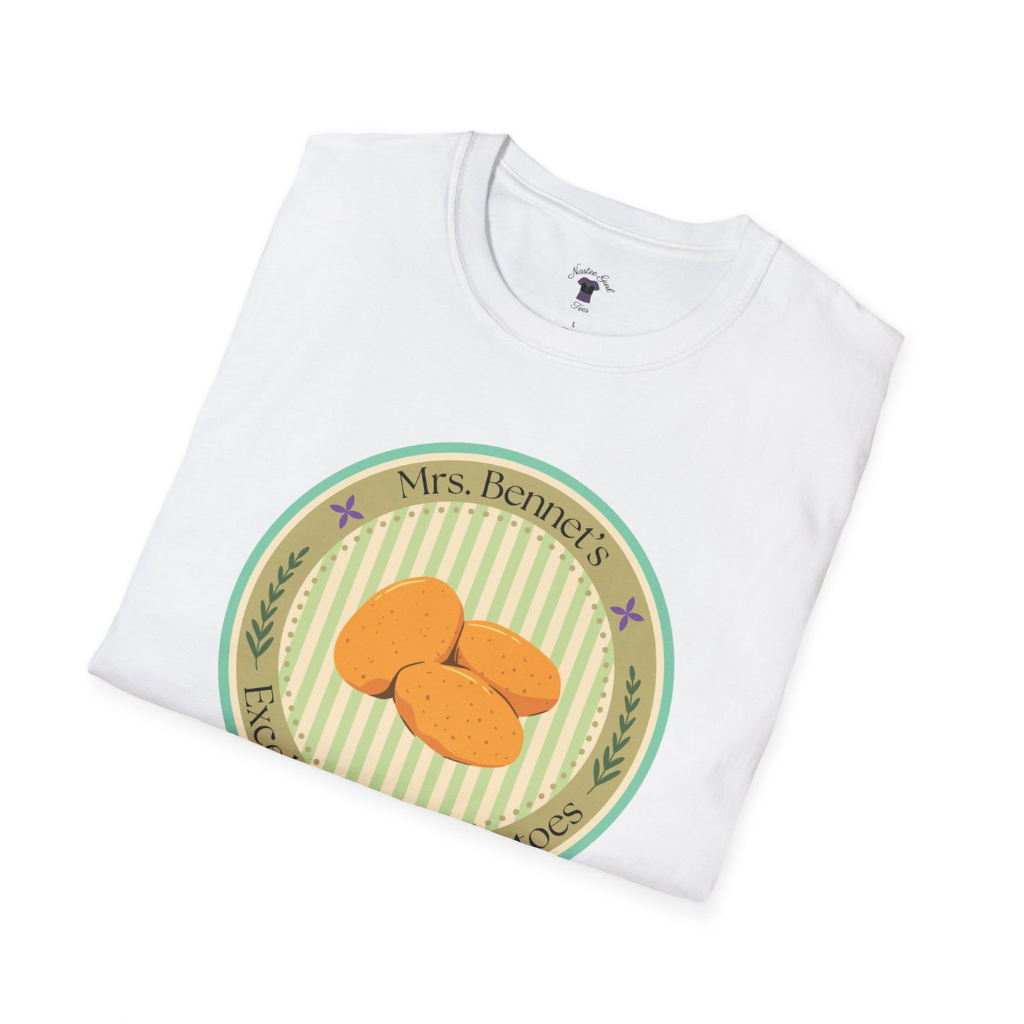 Mrs. Bennet's Excellent Boiled Potatoes Unisex Softstyle T-Shirt - Funny Shirt for Book Lovers