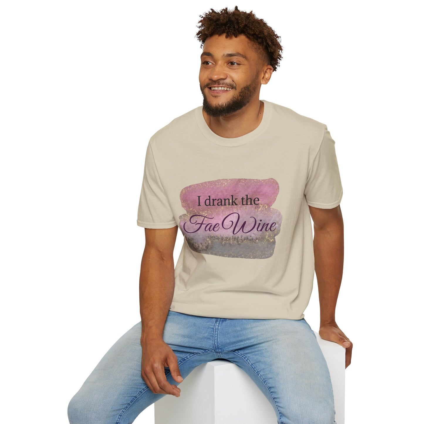 I Drank The Fae Wine T-Shirt - Unisex Softstyle Tee for Fantasy Lovers