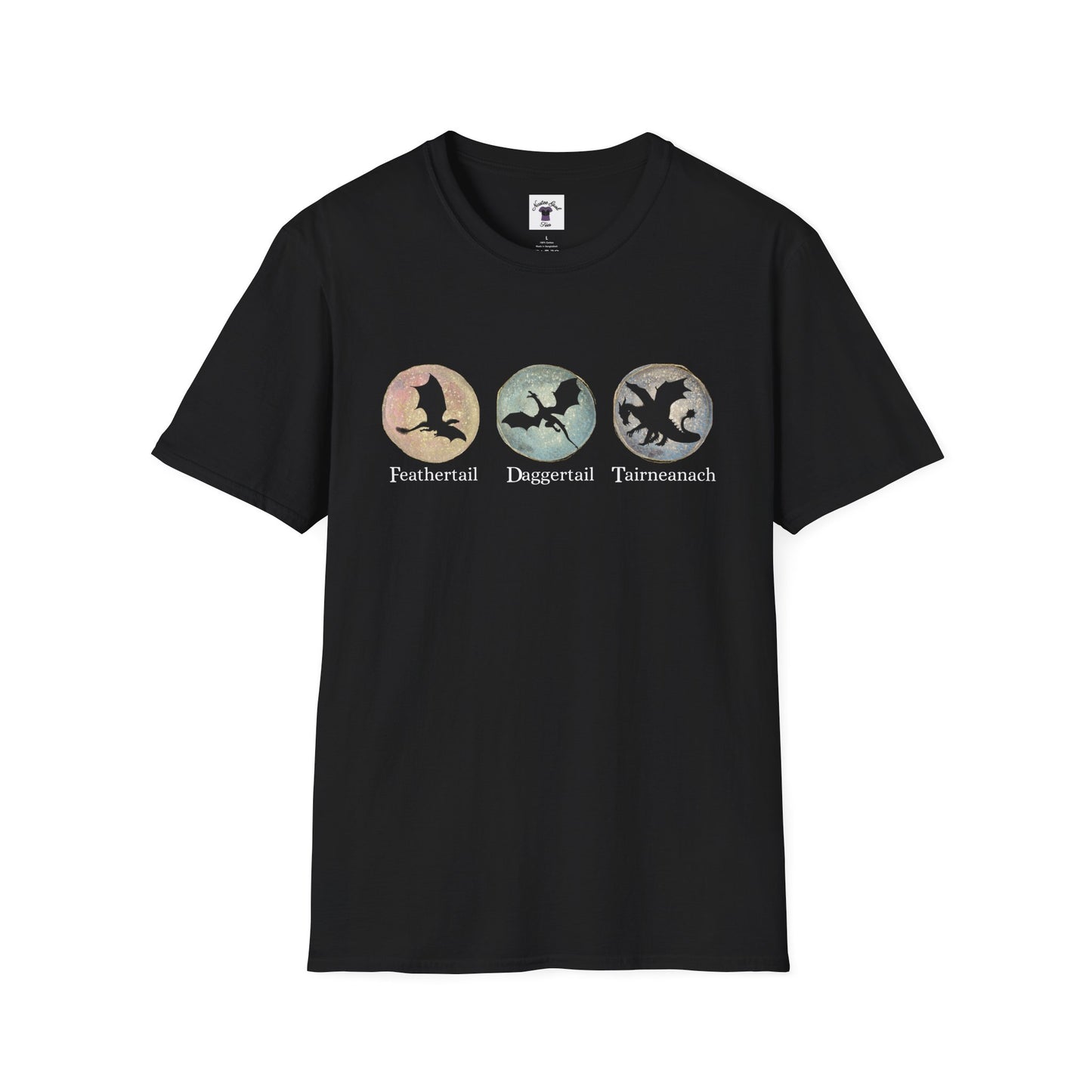 FDT Dragons Unisex Softstyle T-Shirt - Feathertail, Daggertail, Tairneanach Design