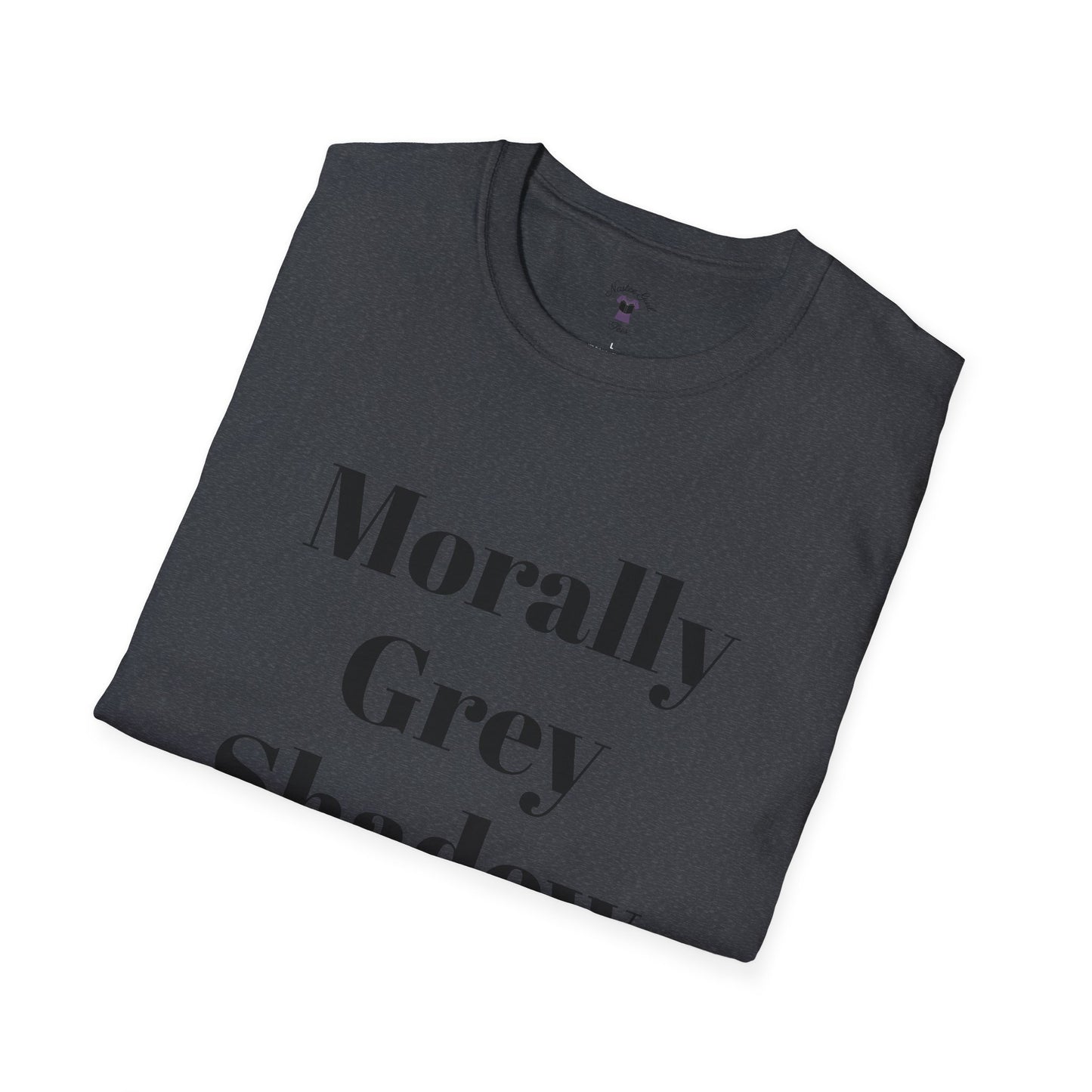 Morally Grey Unisex Softstyle T-Shirt - Bat Boy Apparel
