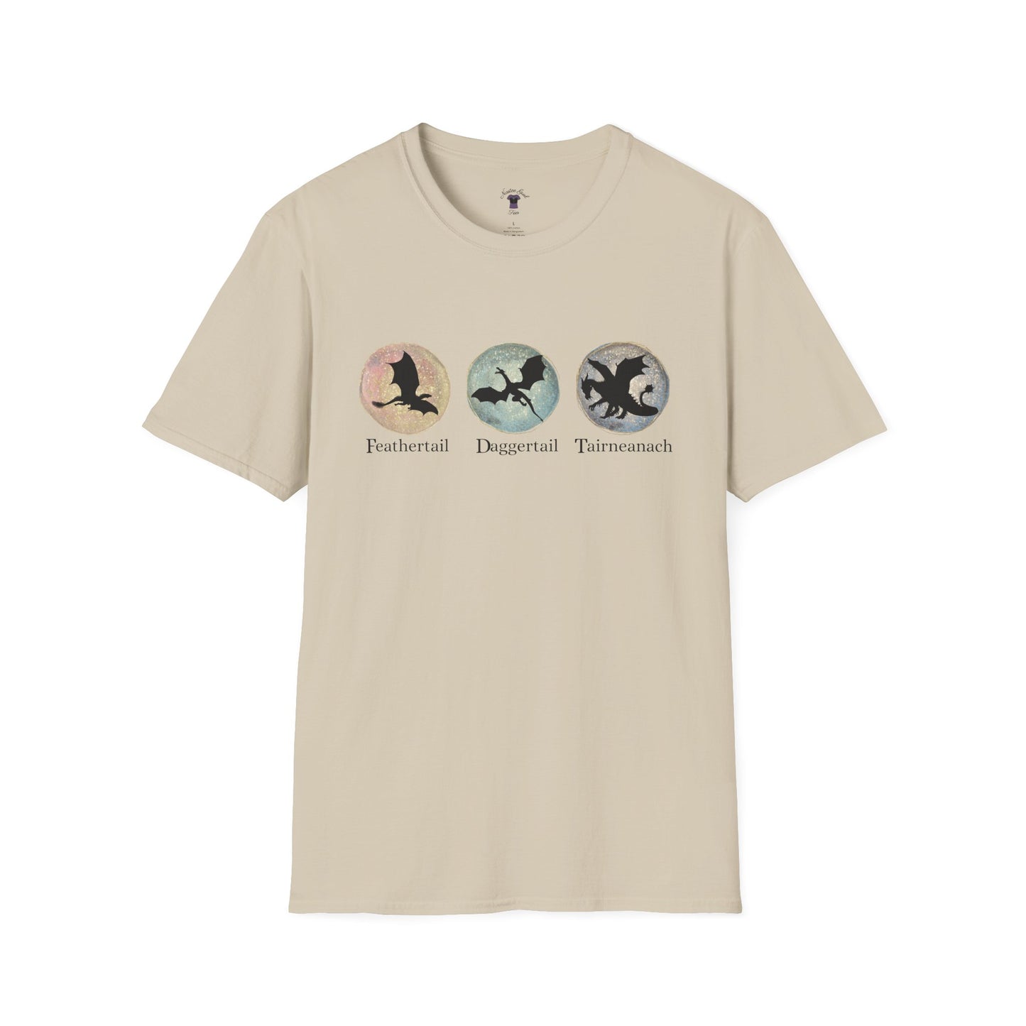 FDT Dragons Unisex Softstyle T-Shirt - Feathertail, Daggertail, Tairneanach Design