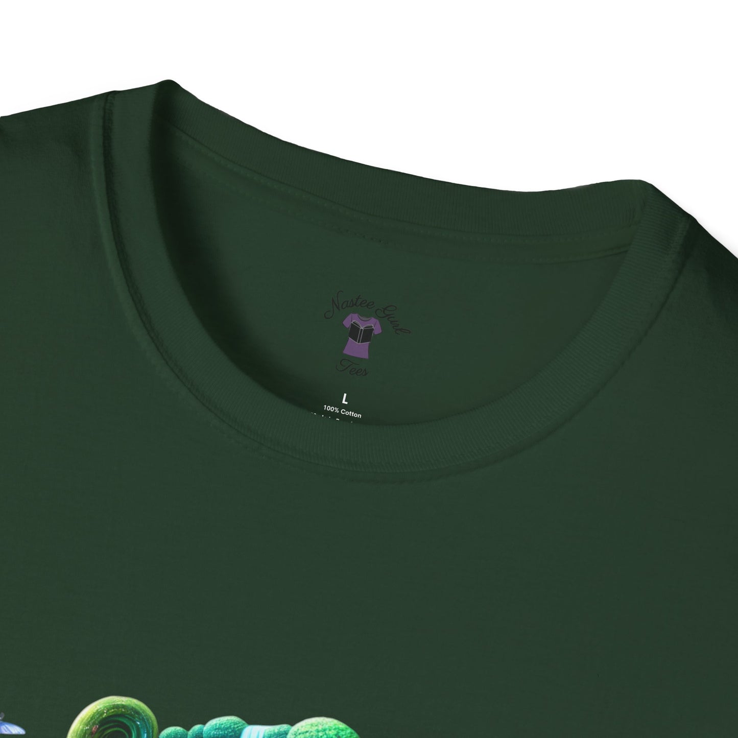 Fantasy-Inspired Unisex Softstyle T-Shirt with Whimsical Book Design