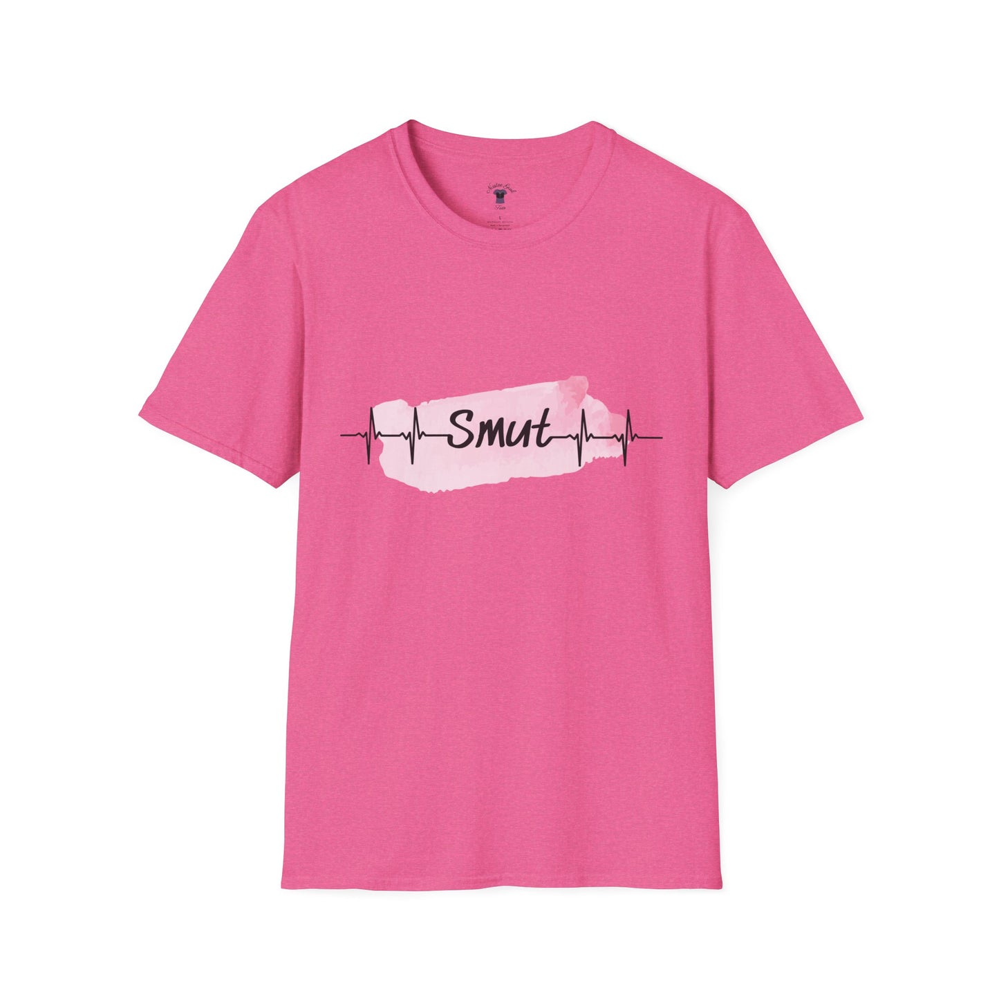 My Heart Beats for Smut - Unisex Softstyle T-Shirt - Fun & Trendy Graphic Tee for Spicy Book Lovers