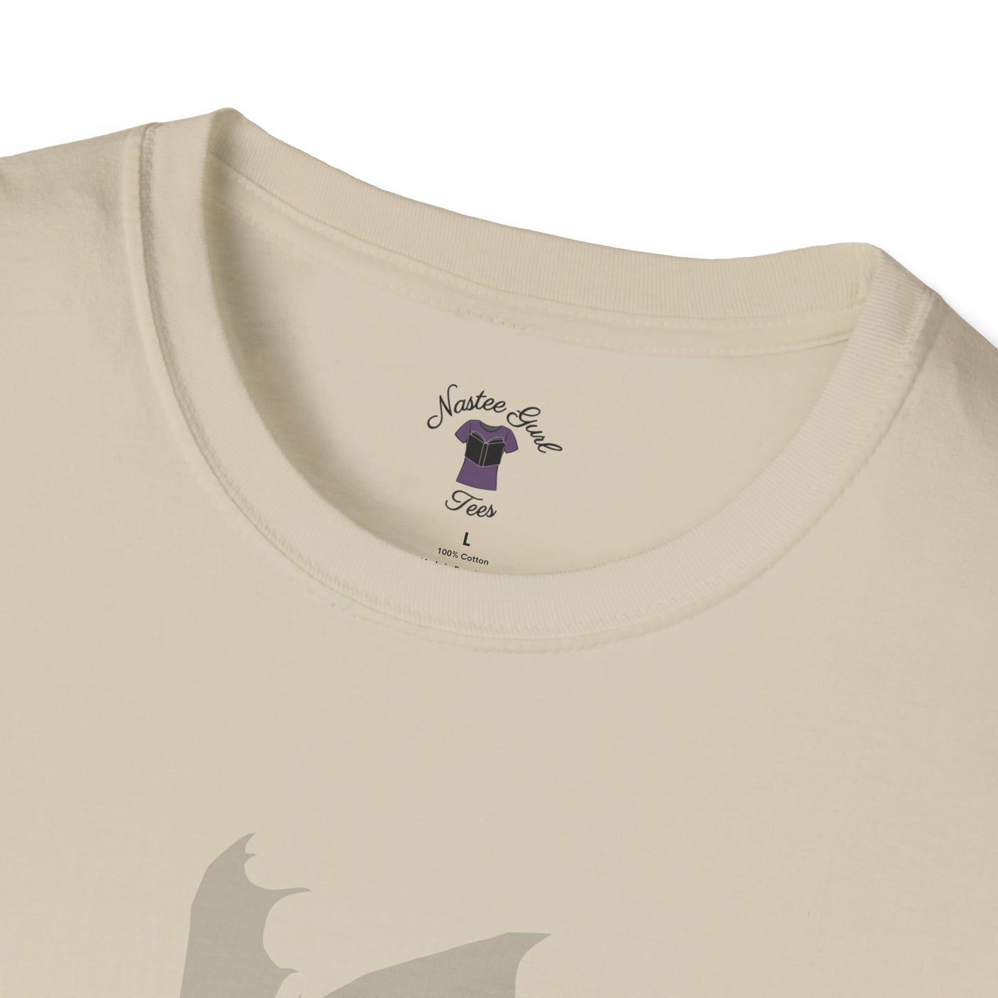 Inside Thoughts Funny Dragon Rider Quote - Unisex Softstyle T-Shirt - Onyx Storm