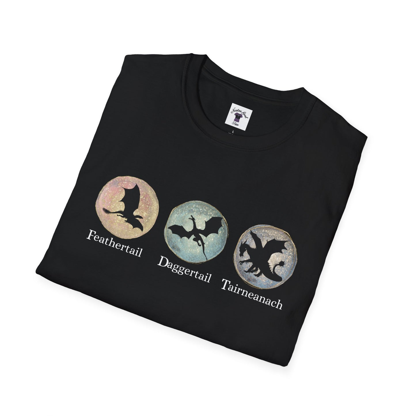 FDT Dragons Unisex Softstyle T-Shirt - Feathertail, Daggertail, Tairneanach Design