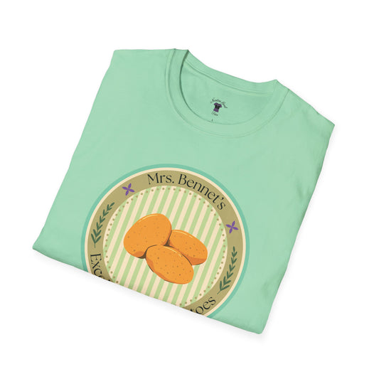 Mrs. Bennet's Excellent Boiled Potatoes Unisex Softstyle T-Shirt - Funny Shirt for Book Lovers