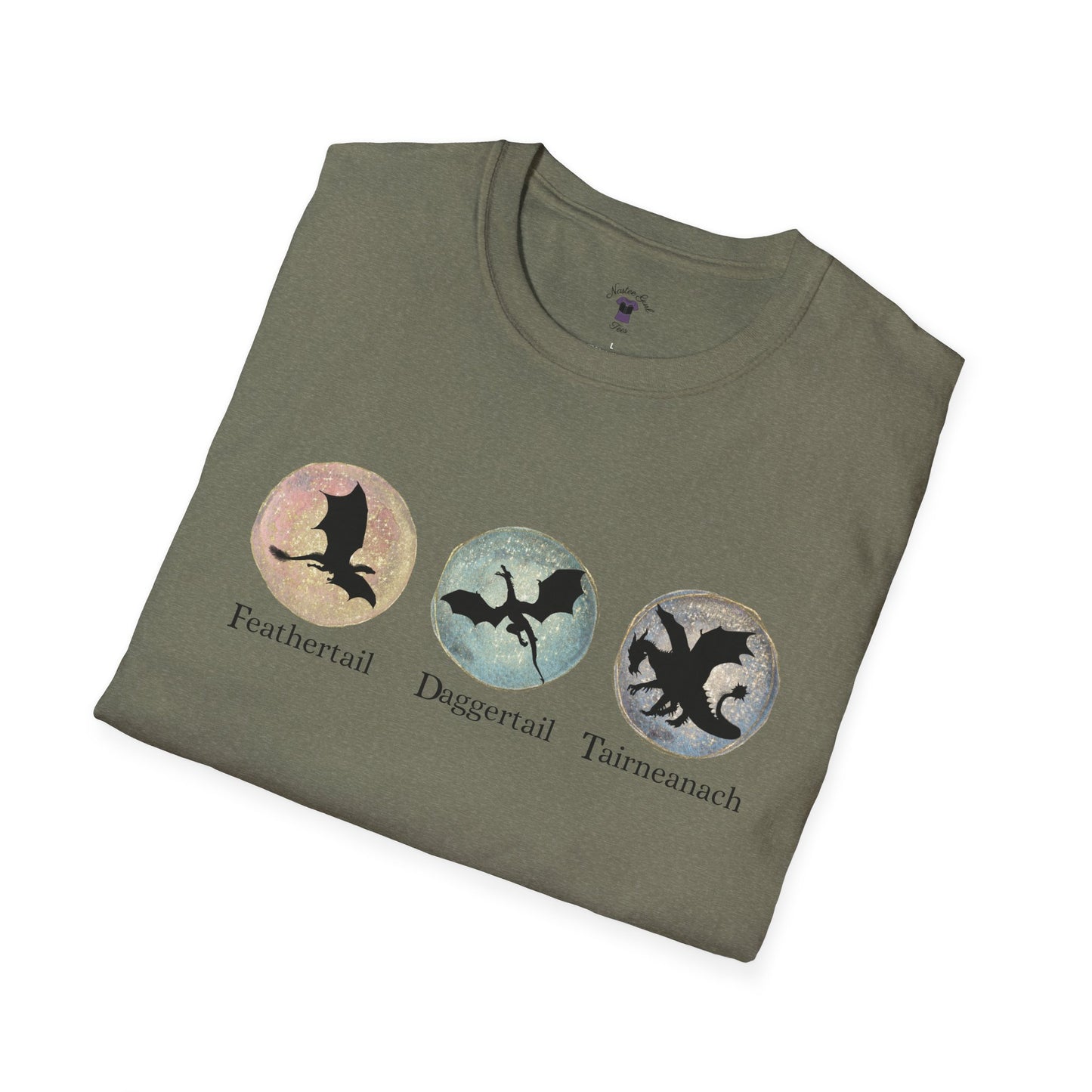 FDT Dragons Unisex Softstyle T-Shirt - Feathertail, Daggertail, Tairneanach Design