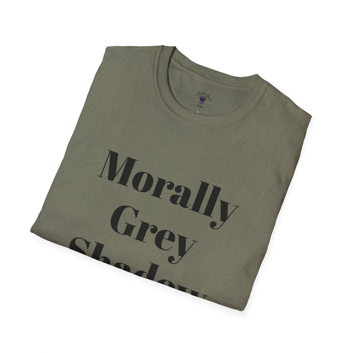 Morally Grey Unisex Softstyle T-Shirt - Bat Boy Apparel