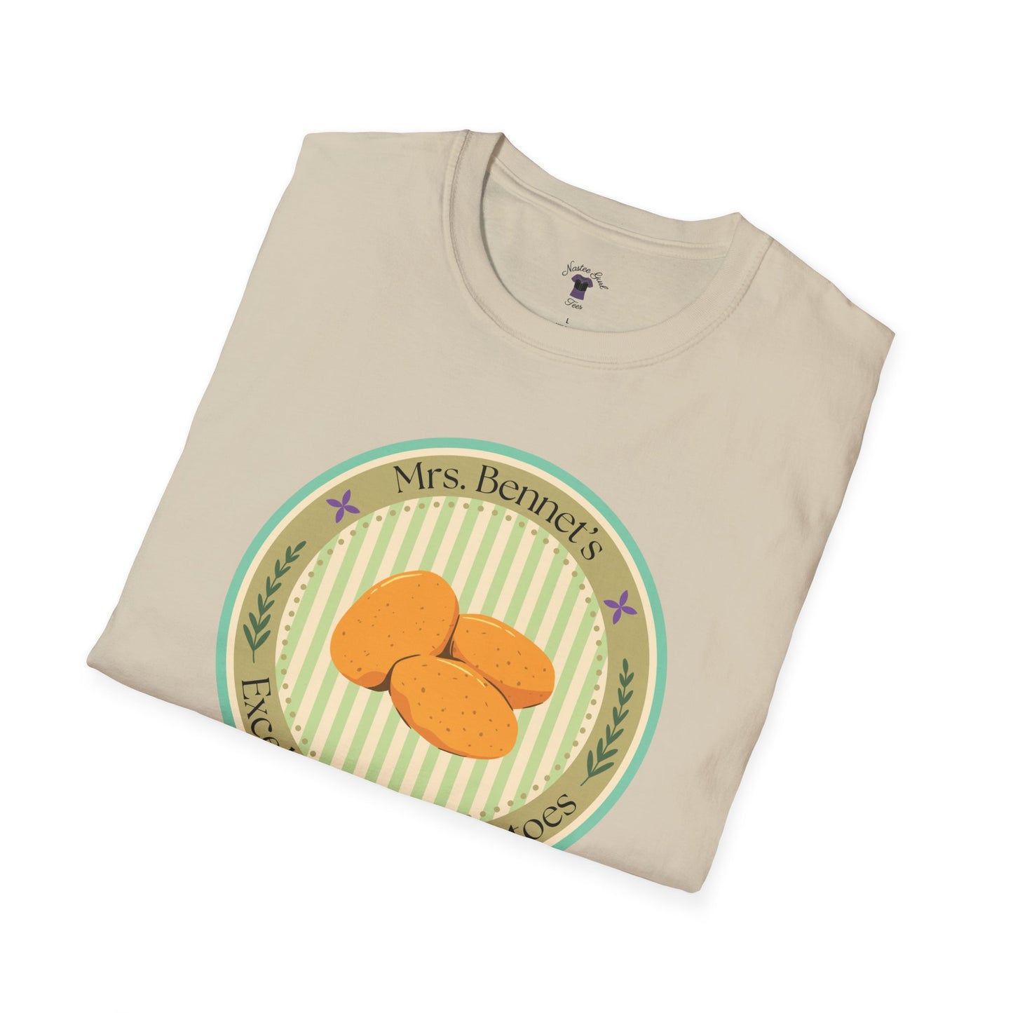 Mrs. Bennet's Excellent Boiled Potatoes Unisex Softstyle T-Shirt - Funny Shirt for Book Lovers