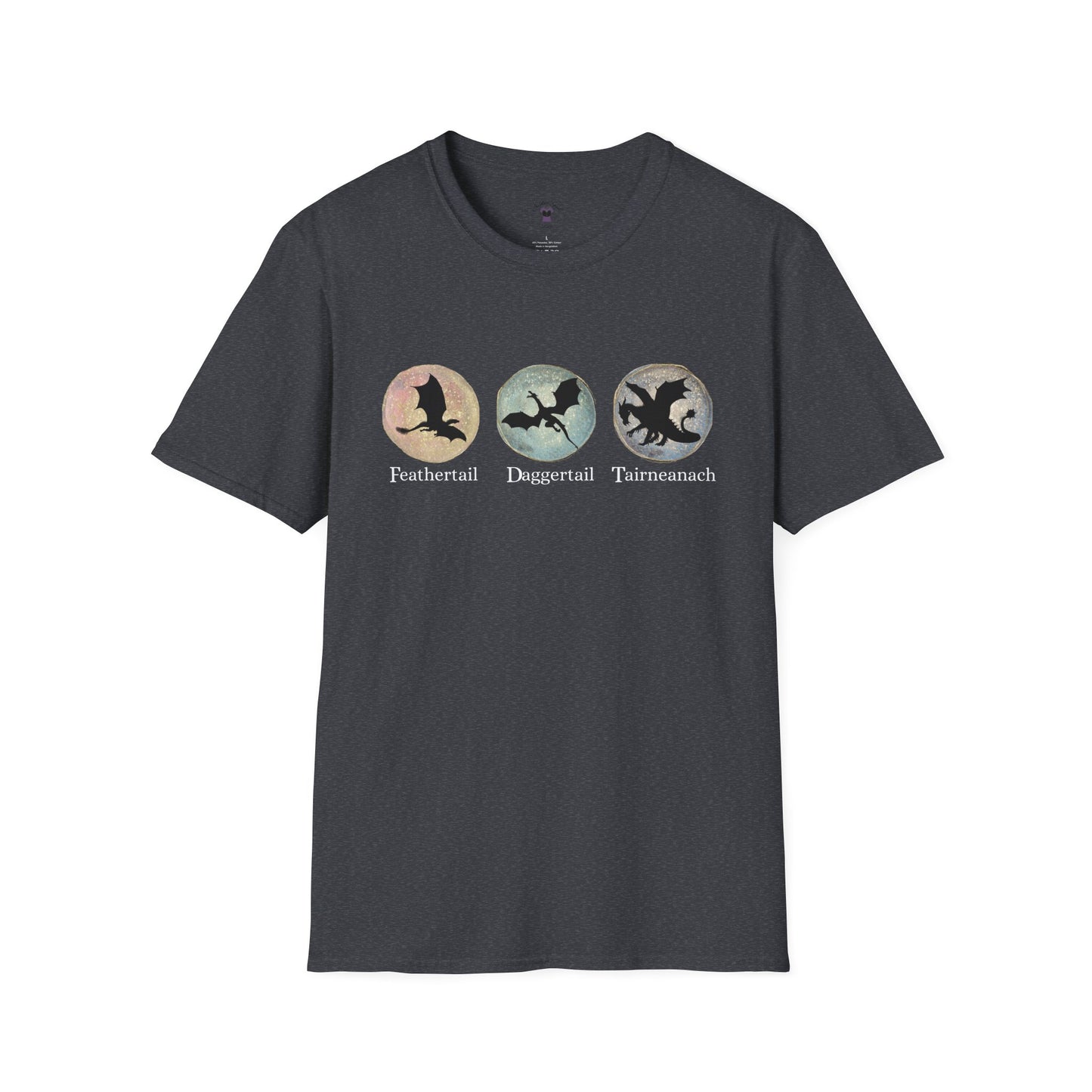 FDT Dragons Unisex Softstyle T-Shirt - Feathertail, Daggertail, Tairneanach Design
