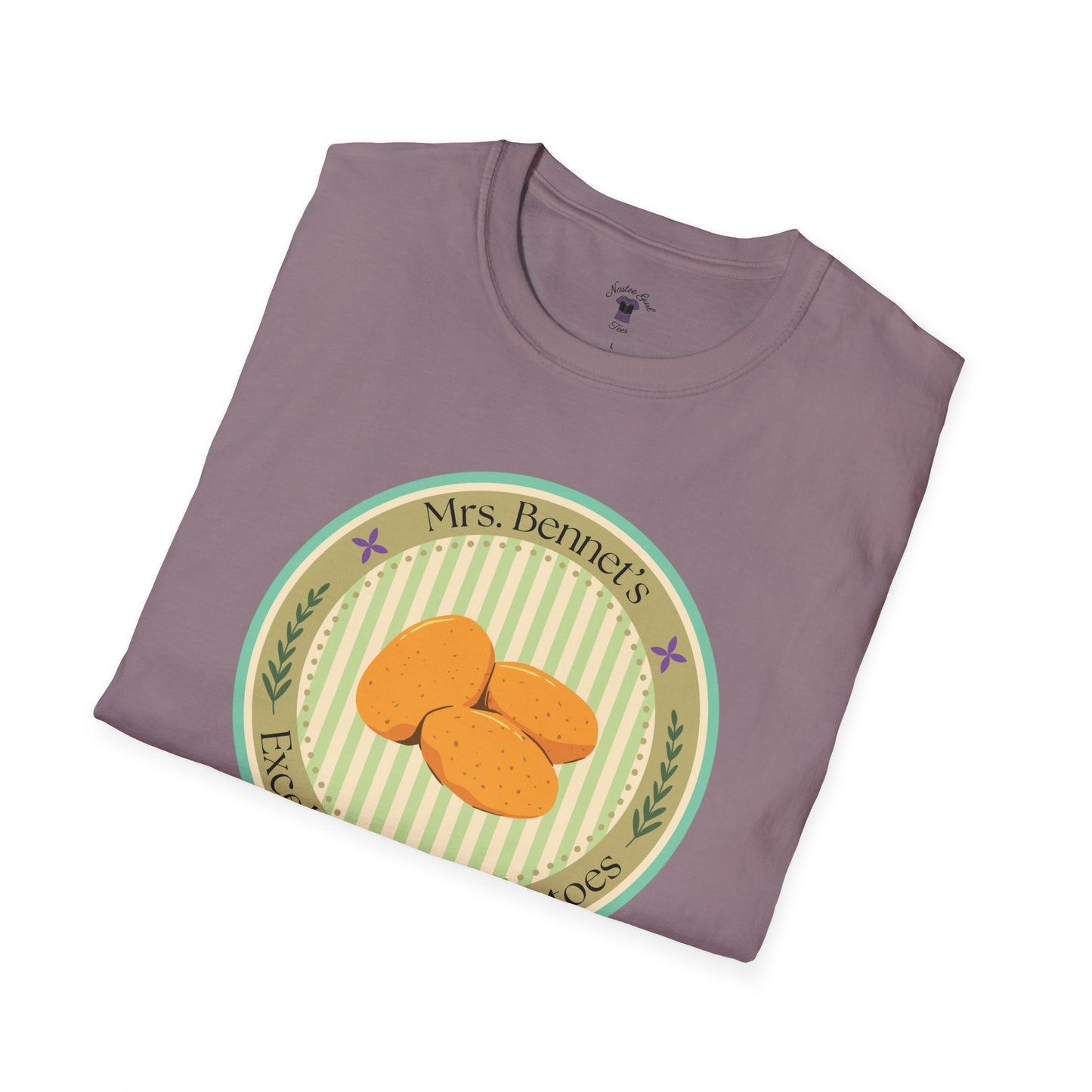 Mrs. Bennet's Excellent Boiled Potatoes Unisex Softstyle T-Shirt - Funny Shirt for Book Lovers