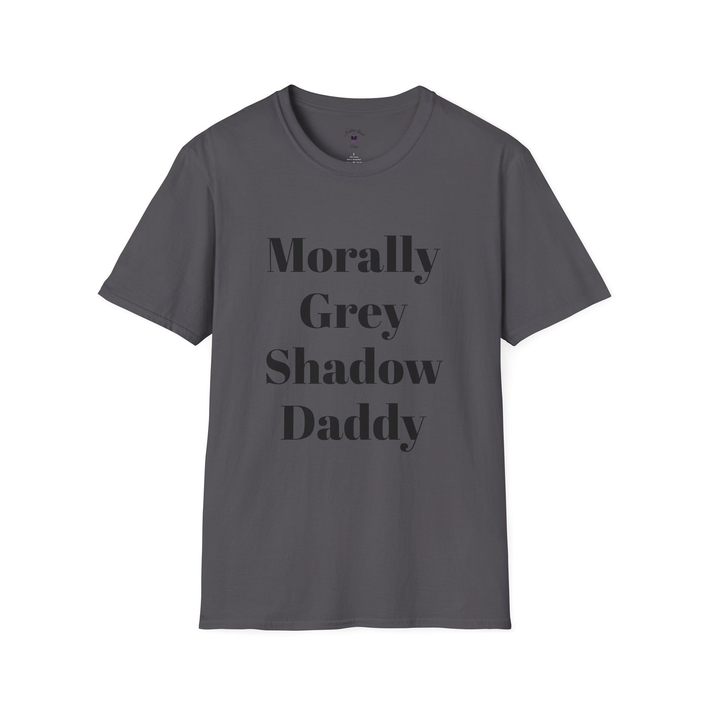 Morally Grey Unisex Softstyle T-Shirt - Bat Boy Apparel