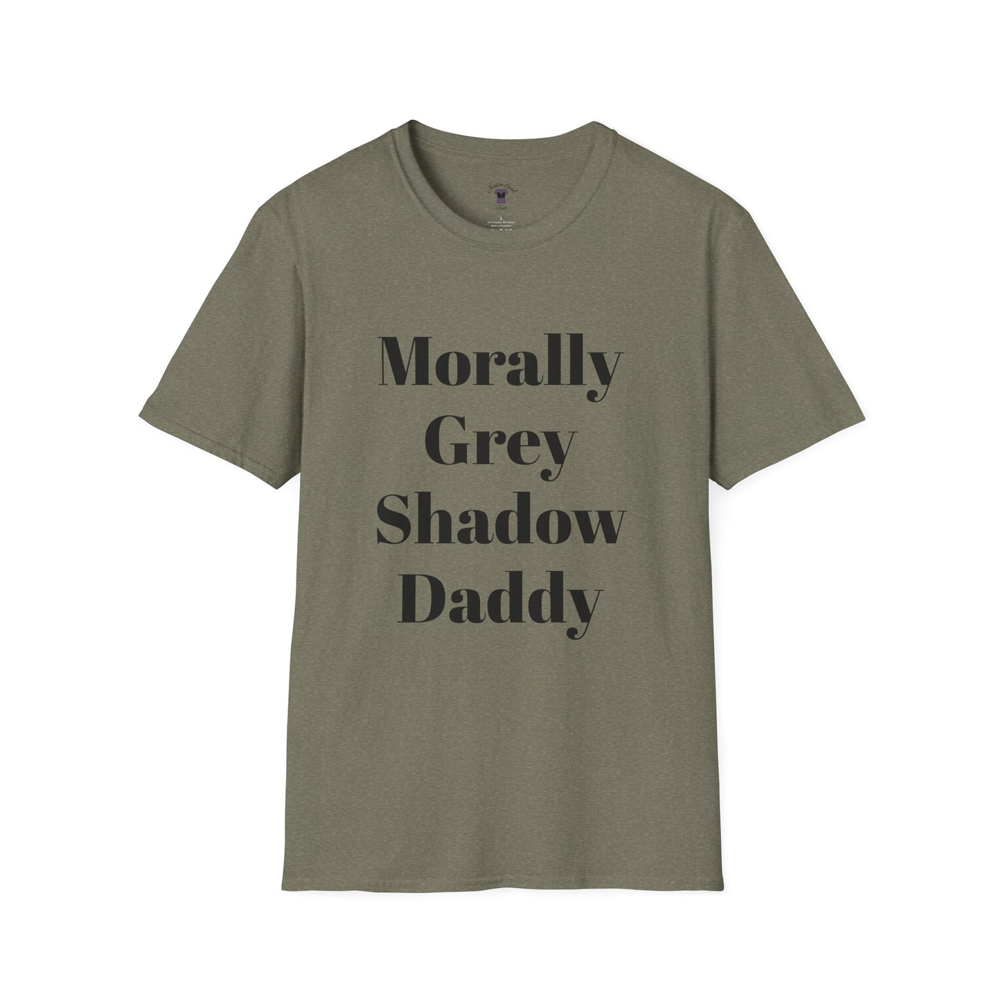 Morally Grey Unisex Softstyle T-Shirt - Bat Boy Apparel