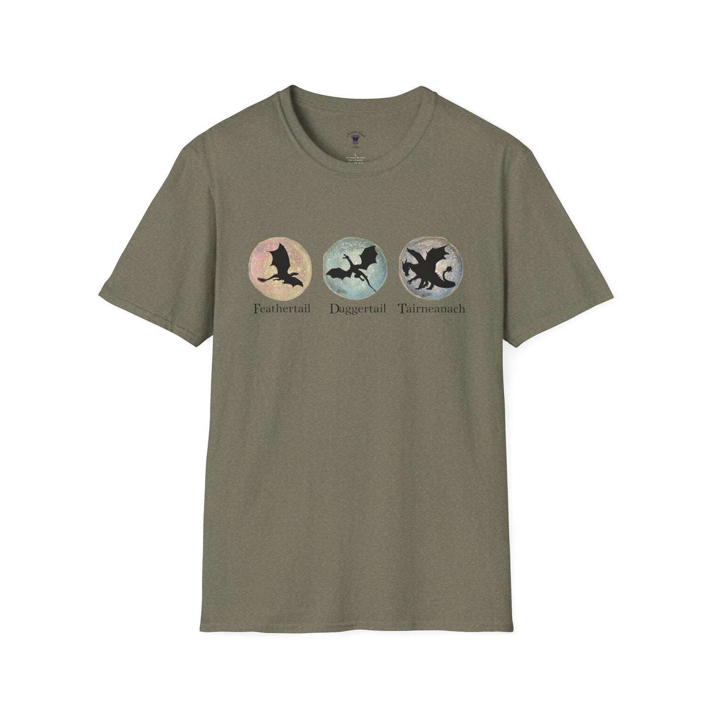 FDT Dragons Unisex Softstyle T-Shirt - Feathertail, Daggertail, Tairneanach Design