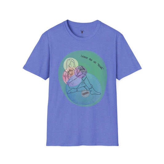 Leave Me on Read Unisex Softstyle T-Shirt - Colorful Comfy Tee - Book Reader Gift