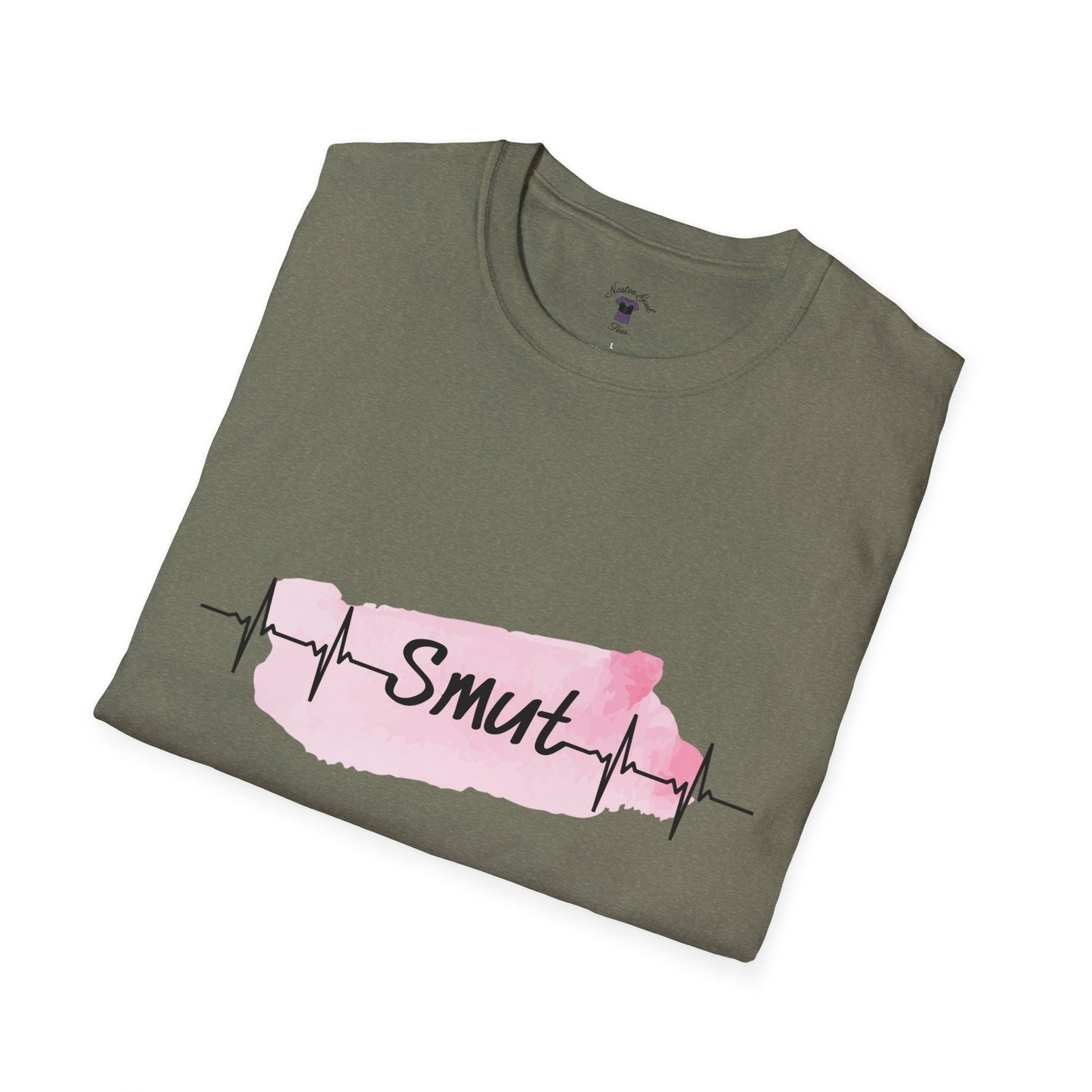 My Heart Beats for Smut - Unisex Softstyle T-Shirt - Fun & Trendy Graphic Tee for Spicy Book Lovers