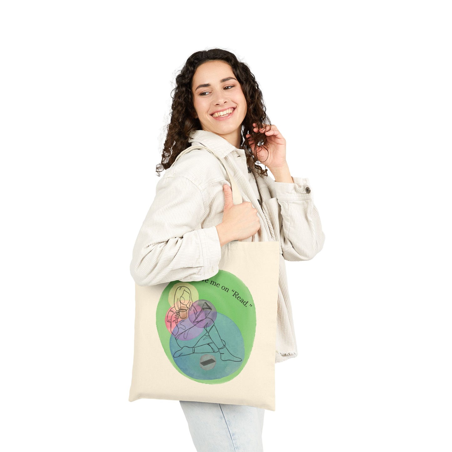 Book Lover's Cotton Canvas Tote Bag - Leave me on Read