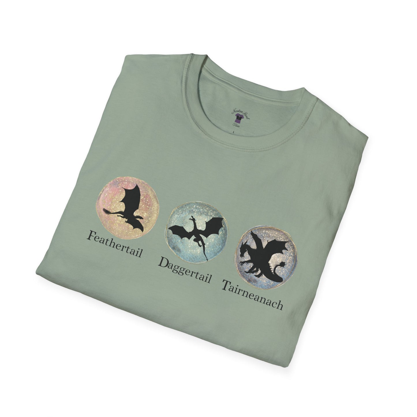 FDT Dragons Unisex Softstyle T-Shirt - Feathertail, Daggertail, Tairneanach Design