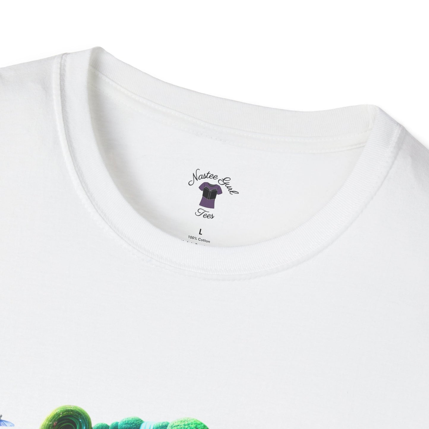 Fantasy-Inspired Unisex Softstyle T-Shirt with Whimsical Book Design