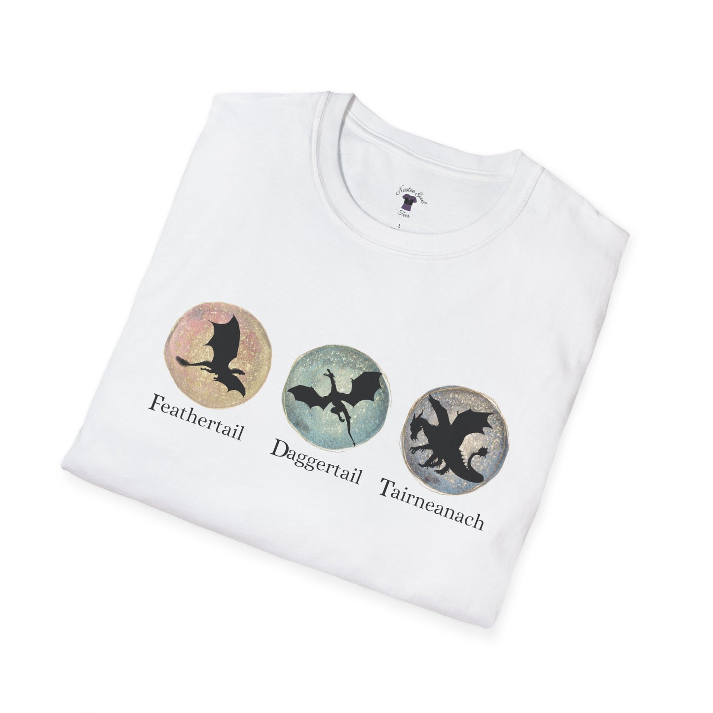 FDT Dragons Unisex Softstyle T-Shirt - Feathertail, Daggertail, Tairneanach Design