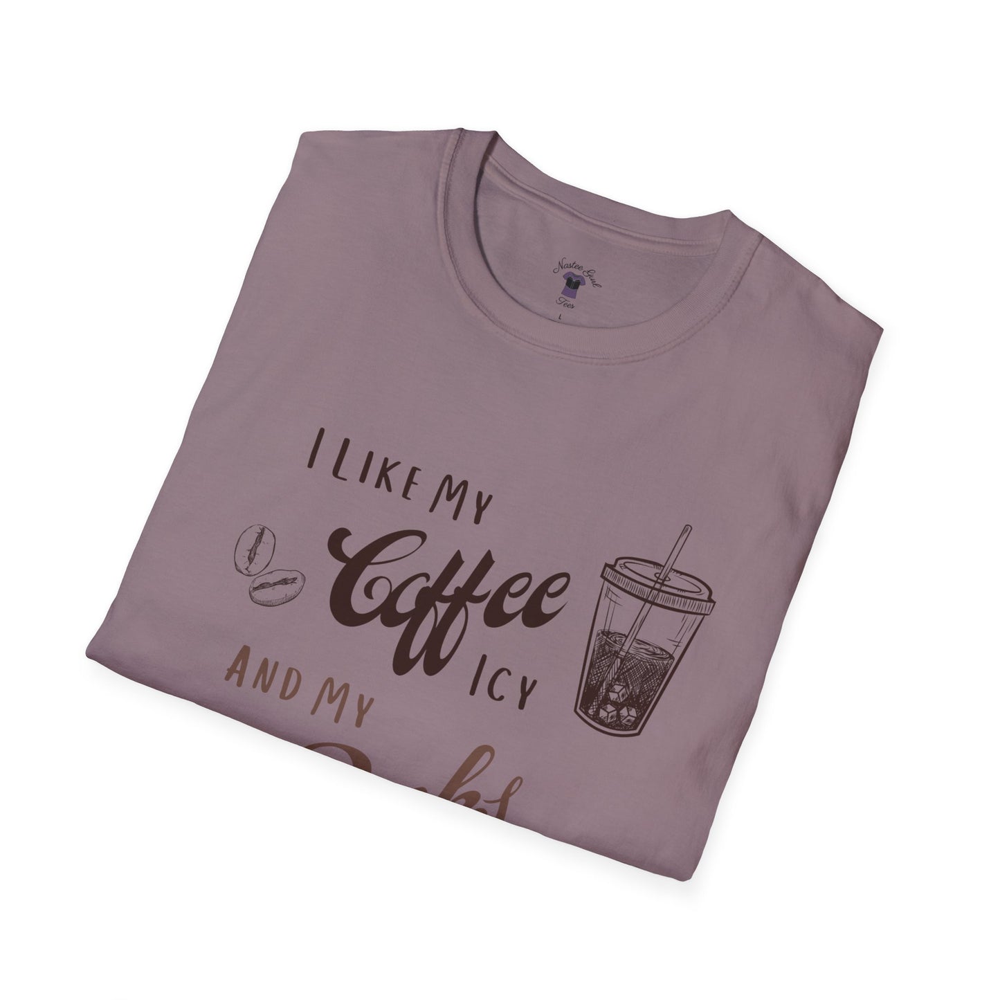 Funny Coffee and Books Unisex Softstyle T-Shirt