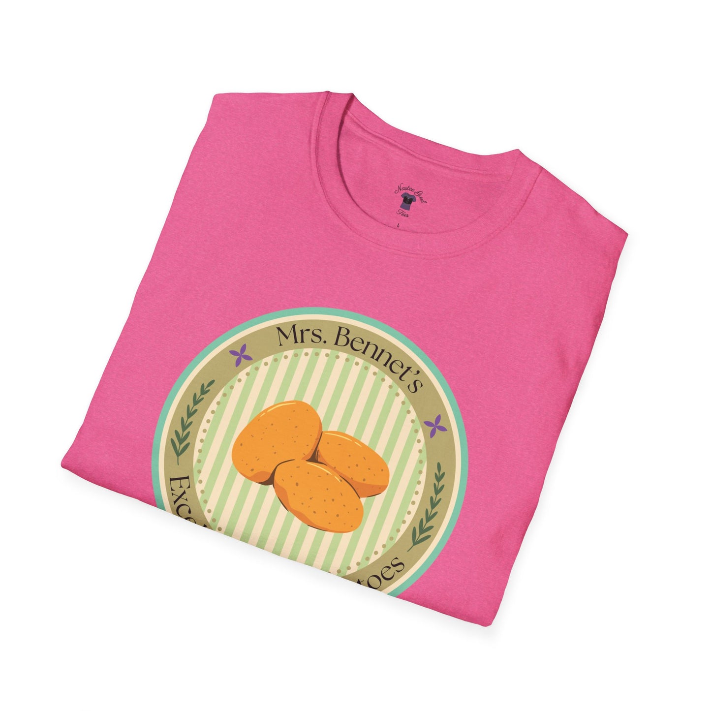Mrs. Bennet's Excellent Boiled Potatoes Unisex Softstyle T-Shirt - Funny Shirt for Book Lovers