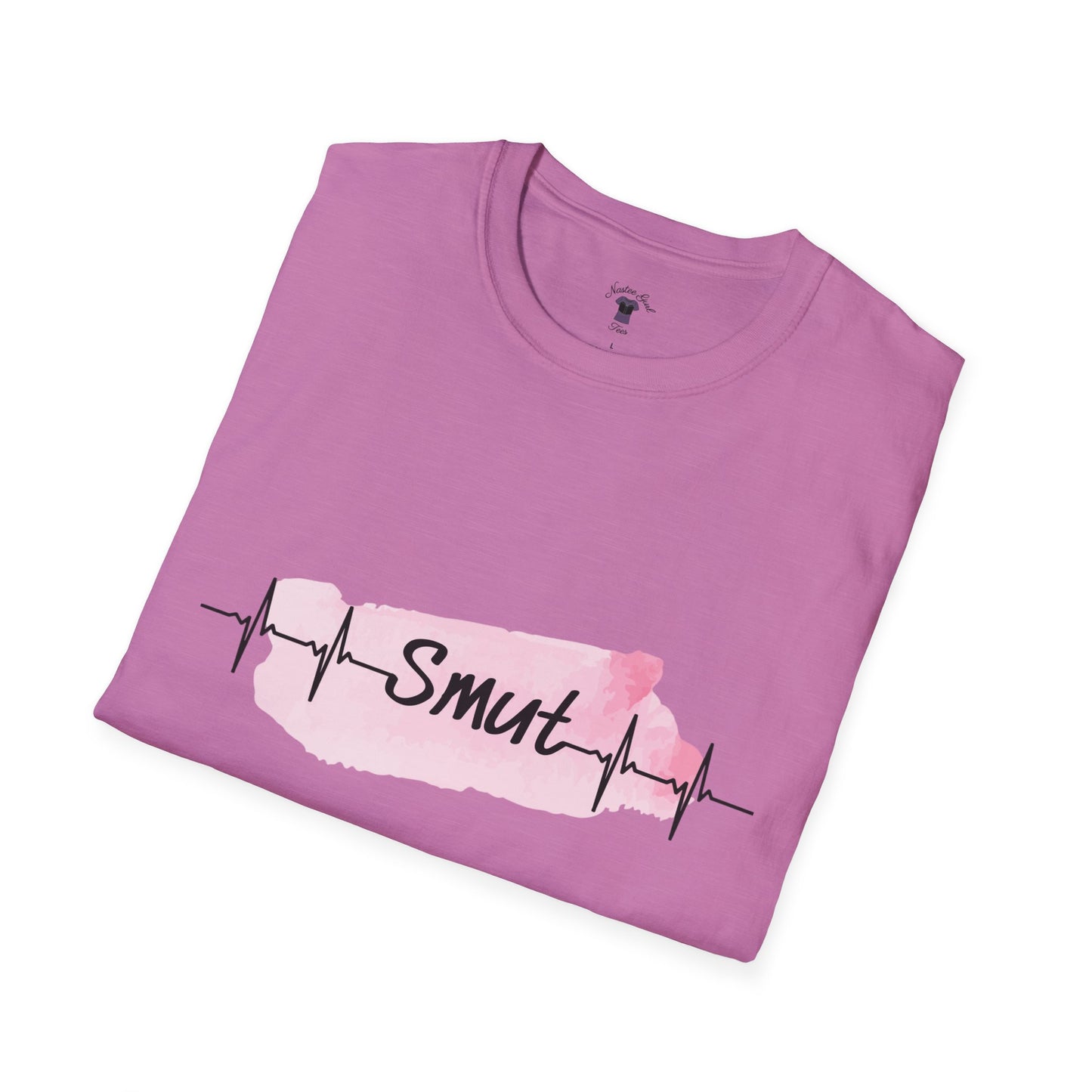 My Heart Beats for Smut - Unisex Softstyle T-Shirt - Fun & Trendy Graphic Tee for Spicy Book Lovers