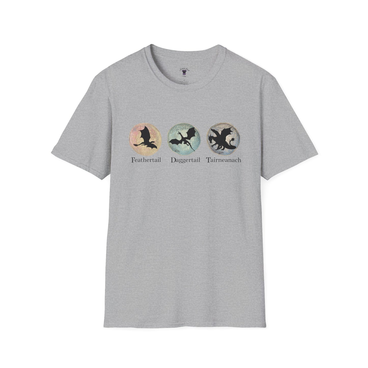 FDT Dragons Unisex Softstyle T-Shirt - Feathertail, Daggertail, Tairneanach Design