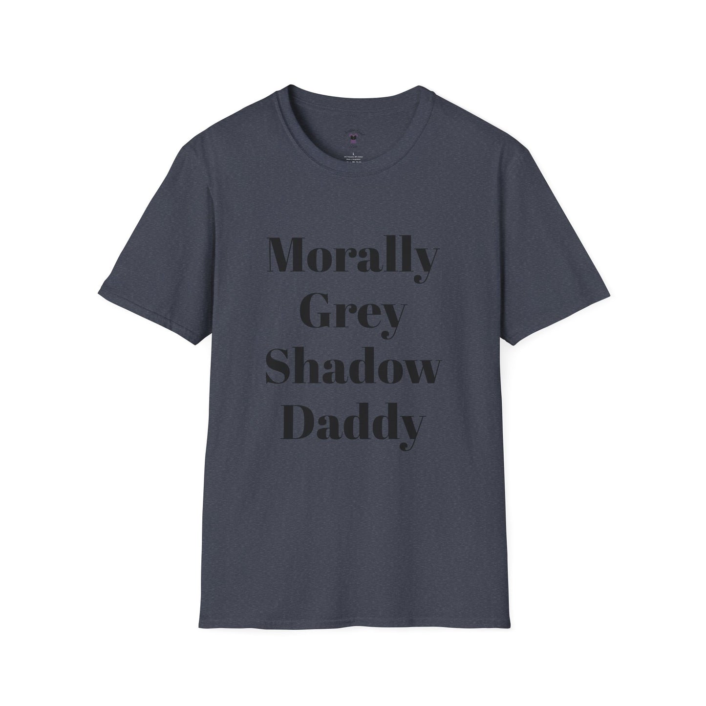 Morally Grey Unisex Softstyle T-Shirt - Bat Boy Apparel