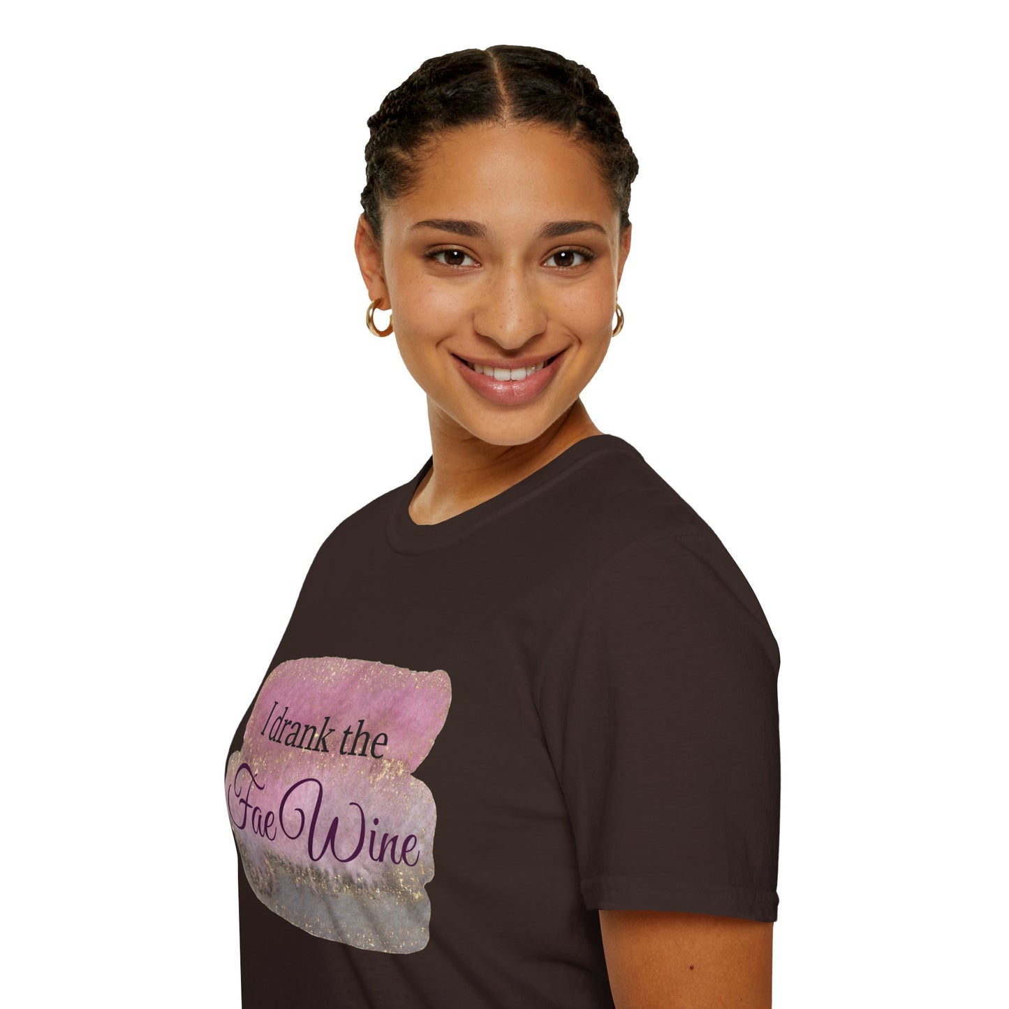 I Drank The Fae Wine T-Shirt - Unisex Softstyle Tee for Fantasy Lovers