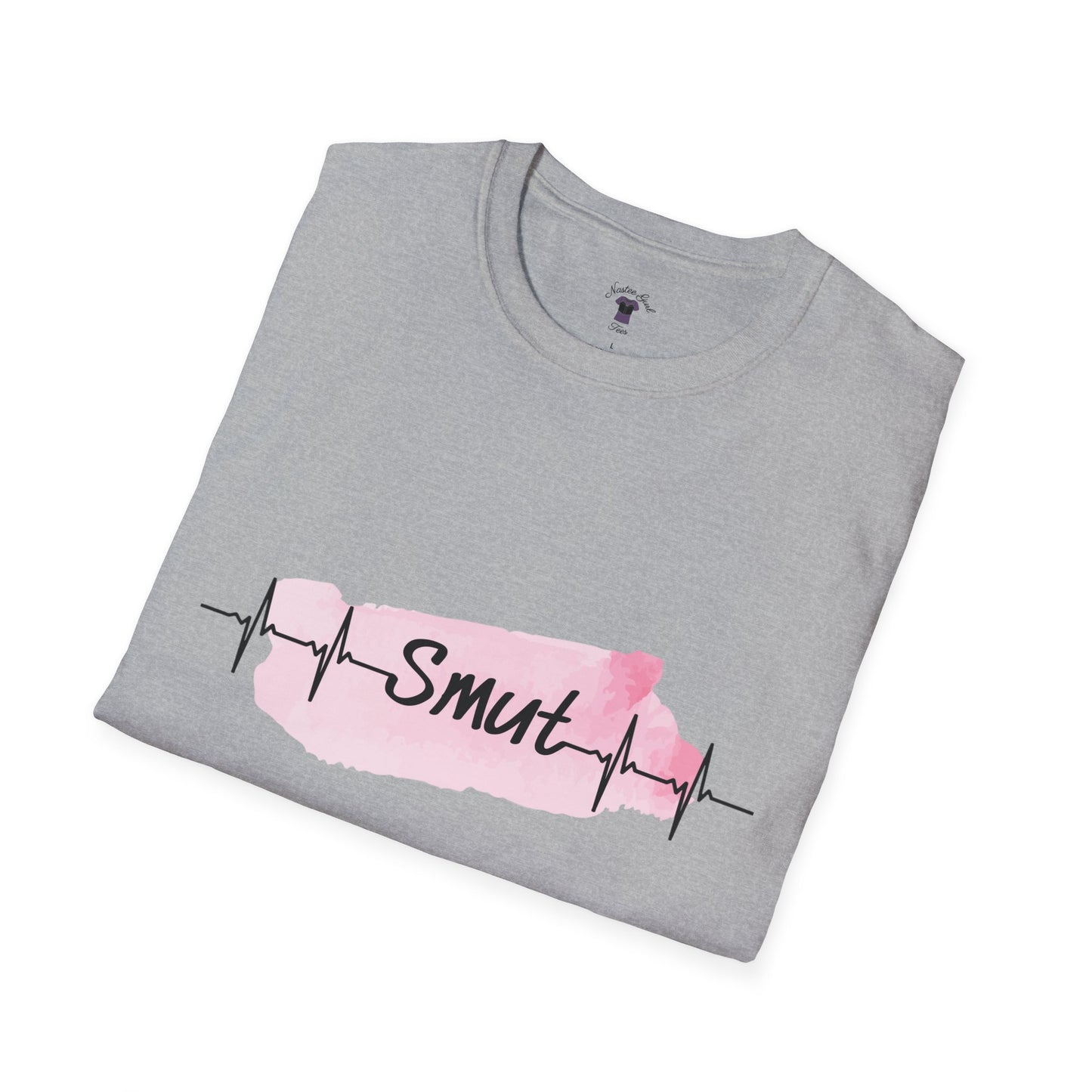 My Heart Beats for Smut - Unisex Softstyle T-Shirt - Fun & Trendy Graphic Tee for Spicy Book Lovers