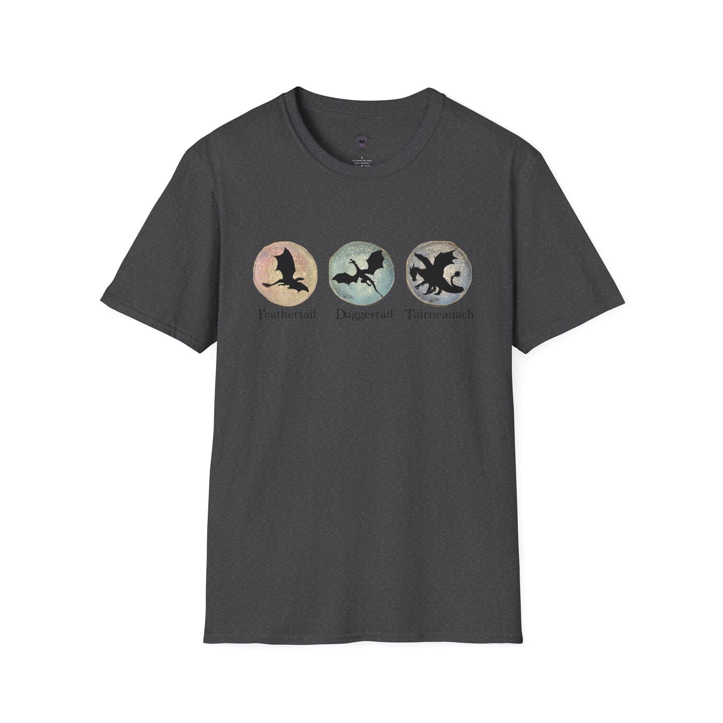 FDT Dragons Unisex Softstyle T-Shirt - Feathertail, Daggertail, Tairneanach Design
