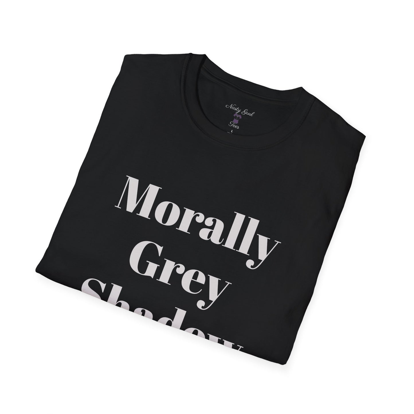 Morally Grey Unisex Softstyle T-Shirt - Bat Boy Apparel