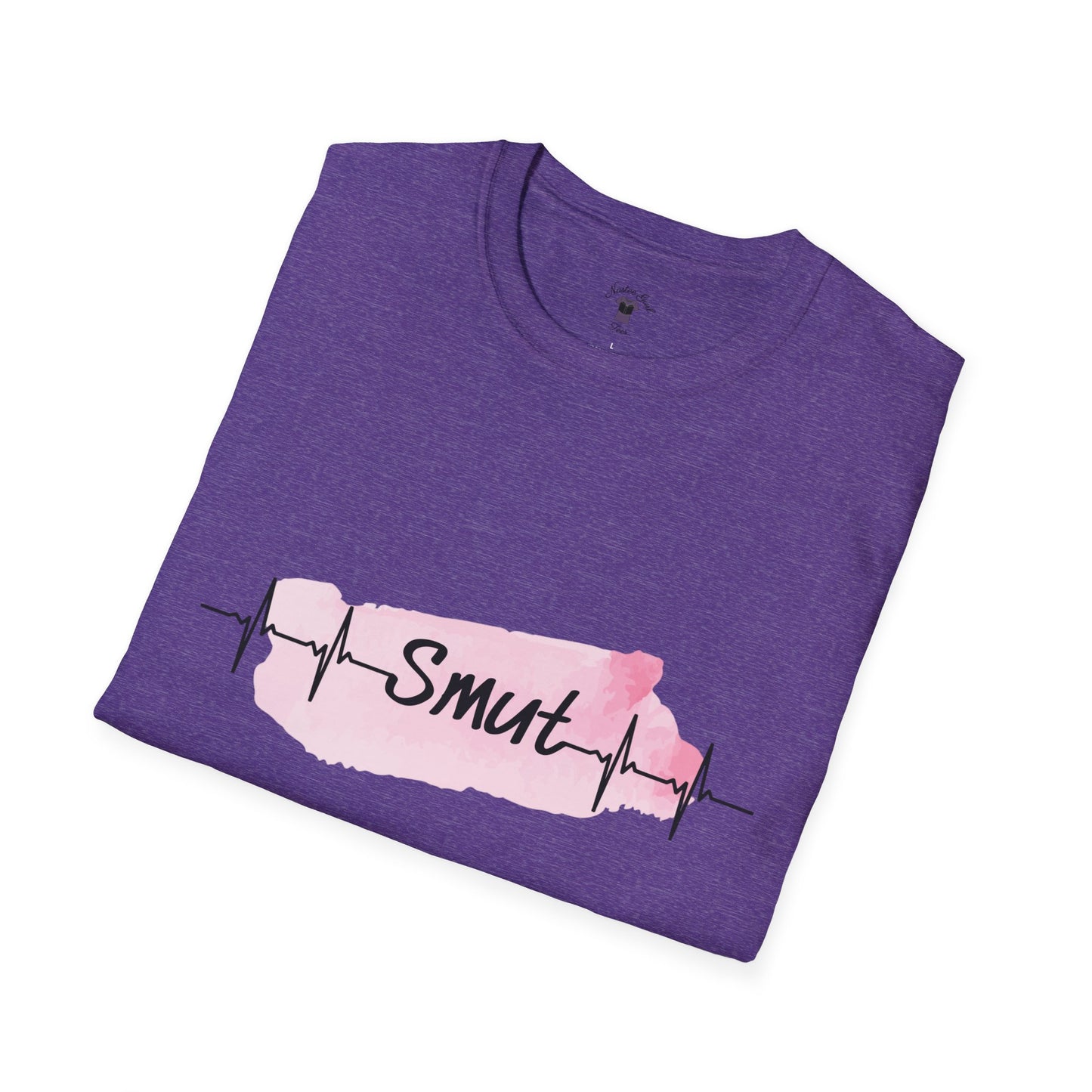 My Heart Beats for Smut - Unisex Softstyle T-Shirt - Fun & Trendy Graphic Tee for Spicy Book Lovers