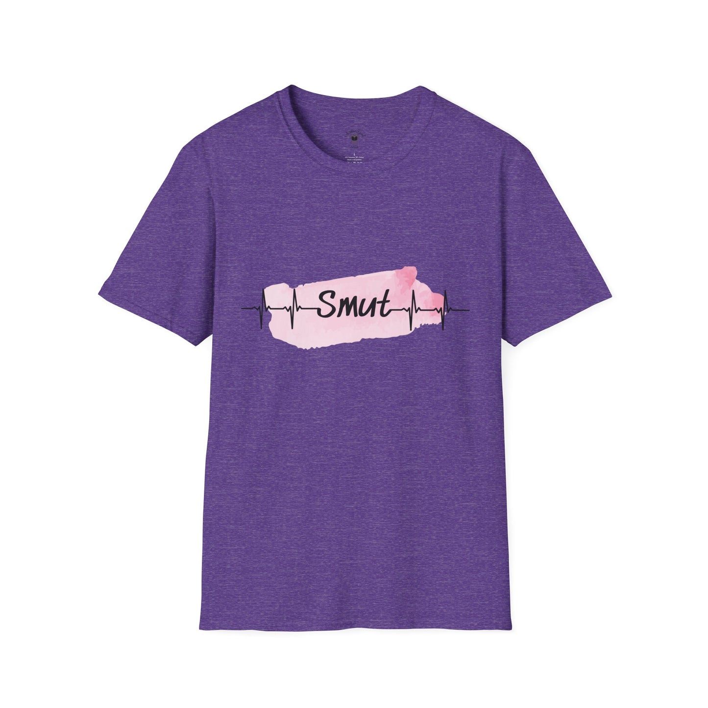 My Heart Beats for Smut - Unisex Softstyle T-Shirt - Fun & Trendy Graphic Tee for Spicy Book Lovers