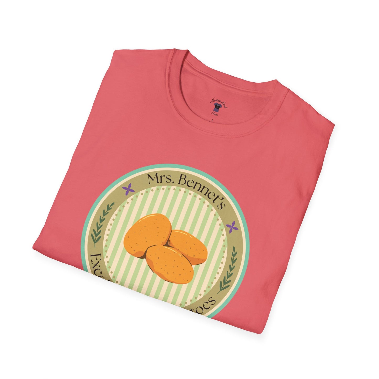 Mrs. Bennet's Excellent Boiled Potatoes Unisex Softstyle T-Shirt - Funny Shirt for Book Lovers